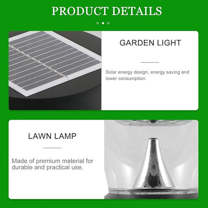 Kisangel Solar Lawn Light LED Garden Pathway Lamp Outdoor Waterproof Solar Energy Landscape Lighting for Yard Patio Lawn