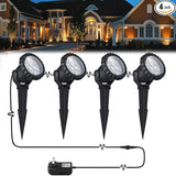 Outdoor lights Outdoor Landscape Lighting 12W Outdoor Spot Lights with Transformer for Yard Garden House Lawn Tree | Lumora