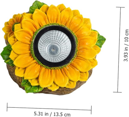 LIFKOME Solar Flower Light Sunflower Garden Decor Easy Installation Outdoor Lamp for Pathway Patio and Wedding Decoration High Conversion Solar Panel for Automatic Dusk Illumination