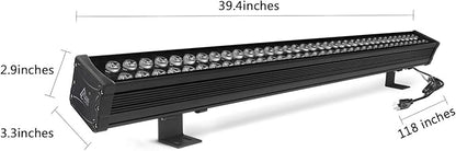 72W Linear Light, 39.5in Wall Washer Light, Super Bright 7200 Lumens, 5000K Daylight White