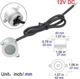 LED Railing Light - Flat Surface‌, 1W 12V DC, Recessed Rail Lights, IP65 Waterproof - Outdoor Path Light | Lumora