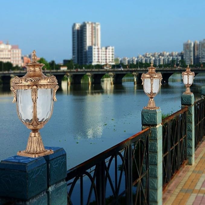 Lights Outdoor IP55 European Classical Retro Luxurious Pillar Light Victoria Waterproof Lawn Column Lamp Villa | Lumora