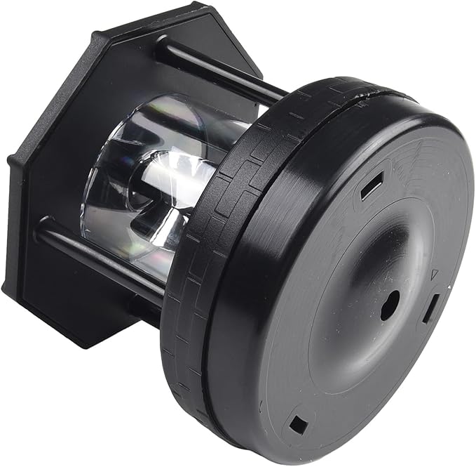 Solar Rotating Lighthouse Solar Powered Lighthouse Outdoor Lawn Light for Garden Yard Outdoor Decor(Black)