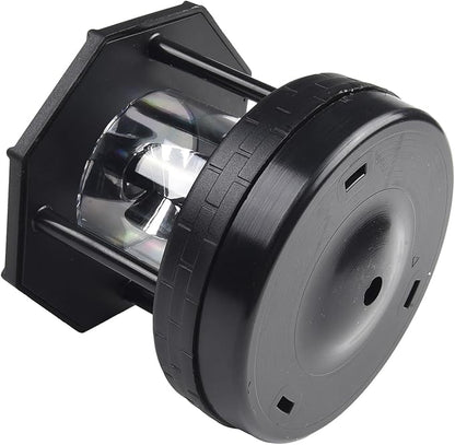 Solar Rotating Lighthouse Solar Powered Lighthouse Outdoor Lawn Light for Garden Yard Outdoor Decor(Black)