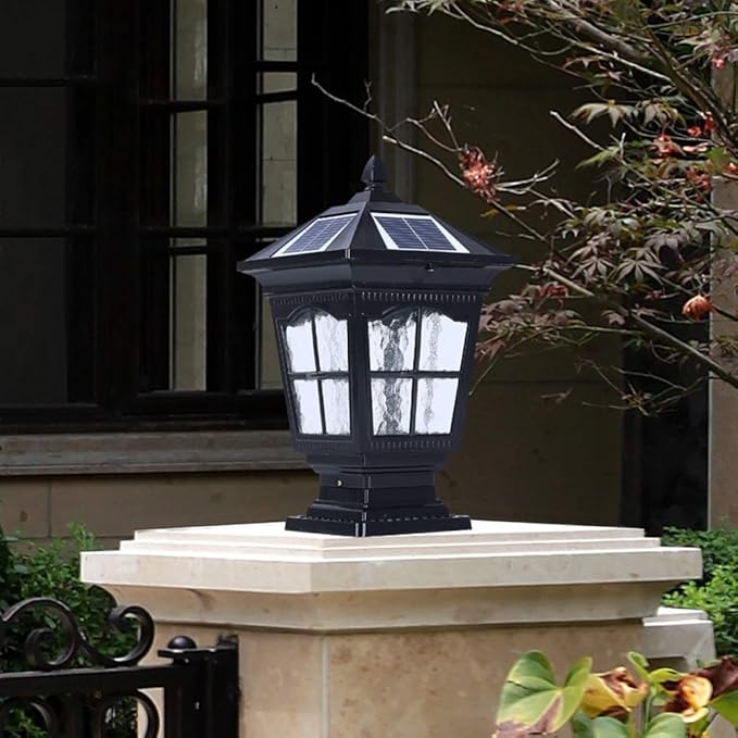Outdoor Lamp Post Light Post Lights Outdoor,IP55 Retro Solar Outdoor Waterproof Garden Lighting Aluminum Metal | Lumora