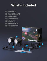 Govee Outdoor Spot Lights 2, IP67 Waterproof Spotlights, Landscape Lights Work with Matter, Alexa, and Google | Lumora