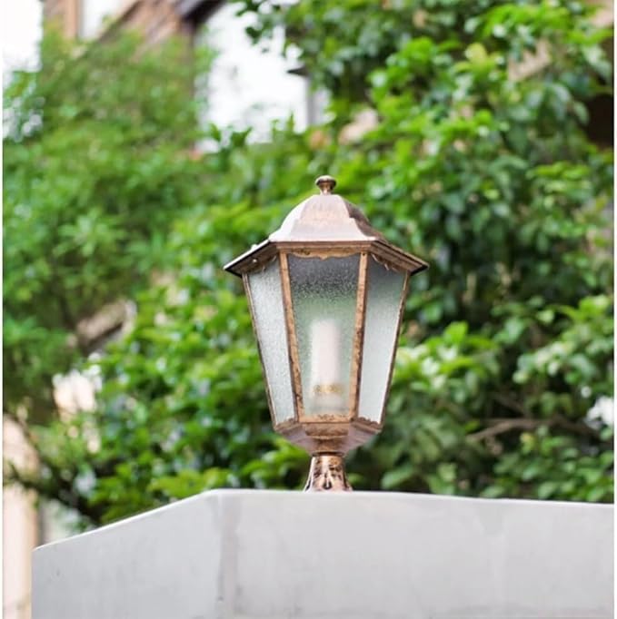 European Style Wall Lights Outdoor Landscape Post Head Light Fixture Exterior Garden Courtyard Yard Patio Column | Lumora