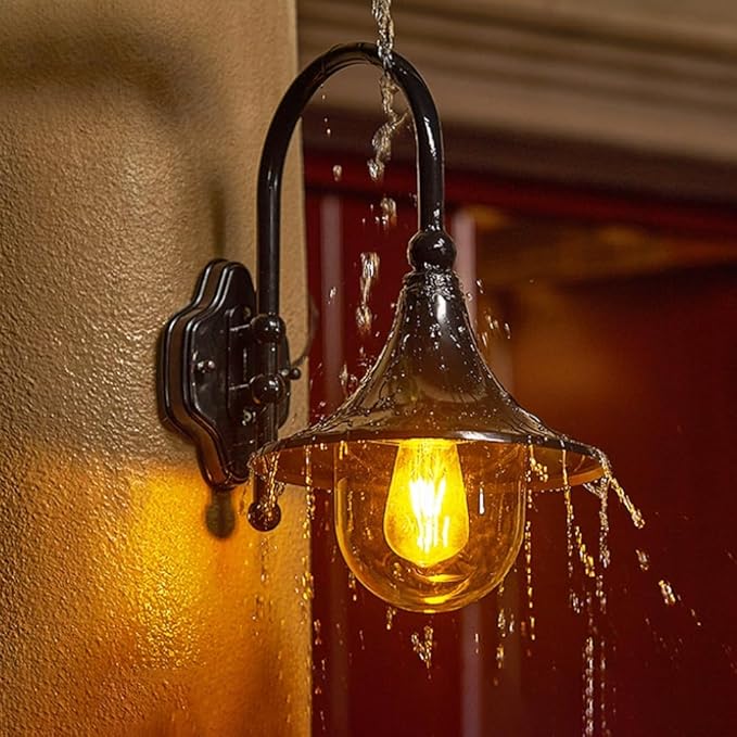American Speaker Wall Lamp,Ip55 Outdoor Waterproof Garden, European Pastoral Style,E26 Exterior Hanging | Lumora