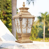 Outdoor Aluminum E27 Garden Community Square Wall Pillar Lamp Waterproof Villa Gate Light Door Column Lamp Lantern | Lumora