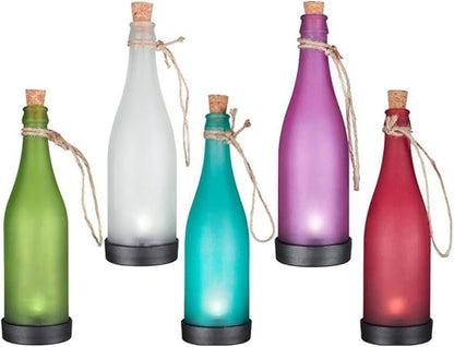Solar Bottle Light Lamp Solar Powered Wine Bottle Lights Hanging Wine Bottle Landscape Lights for Outdoor Garden Yard Lawn Party Courtyard Patio,Pack of 5