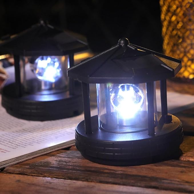 DECHOUS Rotating LED Solar Walkway Lights Solar Garden Path Lights for Yard Patio Decoration | Lumora