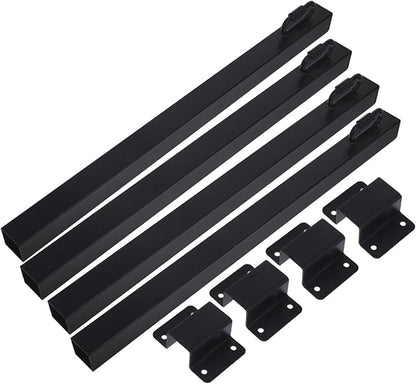 4pcs Hanging Poles for String Lights Outdoor Support Rods for Patios Yards and Fences Easy Installation Versatile Bird Feeder and Light Holder Tube