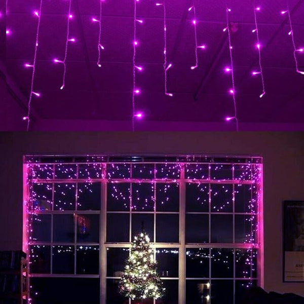 Lainin 3.5M/11ft 96 LED Linkable Fairy Curtain String Light with 8 Modes Control for | Lumora