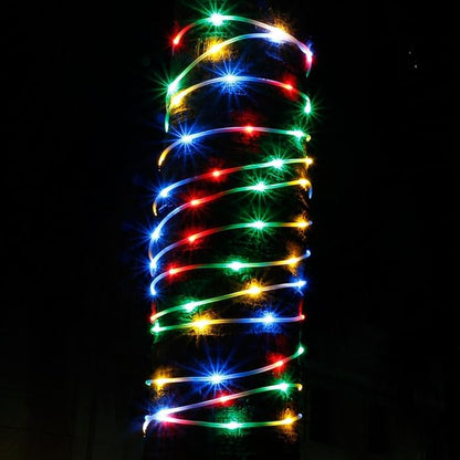 IMAGE 8 Modes Solar Rope Lights Outdoor String Lights 78.7 Feet 20M Waterproof 200LED for Indoor Outdoor Garden Party Patio Lawn Decor Multi Color