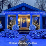 JMEXSUSS Blue Christmas Net Lights, 360 LED, 12ft x 5ft, Plug in
