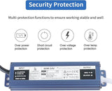 24V 60W Power Supply, IP67 Rainproof Waterproof Outdoor Driver, AC100-240V to DC 24V Low Voltage Transformer | Lumora