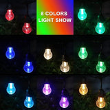 35FT Outdoor String Lights, 16 Shatterproof Edison Bulbs, Dimmable RGB Color Changing Patio Lights with Remote. | Lumora