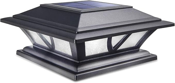 SIEDiNLAR Solar Post Lights Outdoor 2 Modes LED Deck Fence Cap Light for 4x4 5x5 6x6 Posts Patio Garden Decoration | Lumora