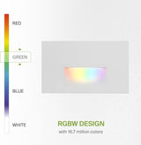 ASD LED Recessed Step Light Fixture, Outdoor & Indoor Stair Tread Lighting | RGBW, Smart, Waterproof, ETL Listed | | Lumora