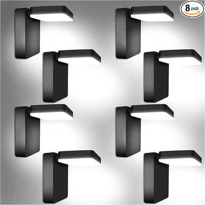 ledmo 60W LED Outdoor Wall Light Switch Control 360° Rotatable Head with 180° Tilt Modern Commercial Security Lights Exterior Rotate Freely Patio Lighting 5000k IP66 for Porch/Yard/Barn，8 Pack