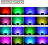 10W Low Voltage Landscape Lighting RGB Color Changing LED Landscape Lights Remote Control Waterproof Garden Patio | Lumora