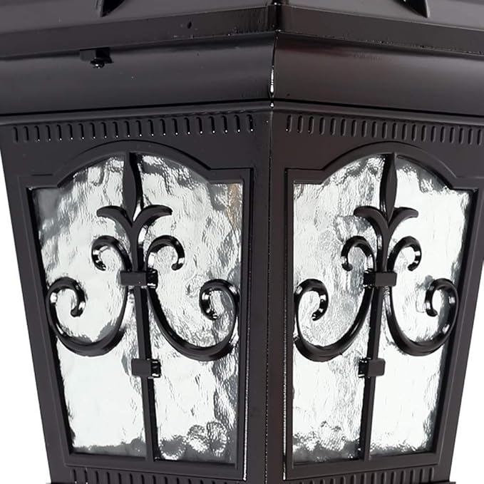 Lights Outdoor Anti-Rust Mini Street Light Garden Lamp European Victorian Aluminum Glass Outdoor Lawn Lamp Home | Lumora