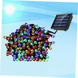 Solar LED String Lights Outdoor Beads Decorative Lamps with Color Modes for Garden Lawn Patio Energy-Saving Warm | Lumora