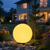 10-in Solar Orb Light, Waterproof Solar Globe Light Outdoor Dimmable RGB Color Changing Solar Garden Ball Light for | Lumora