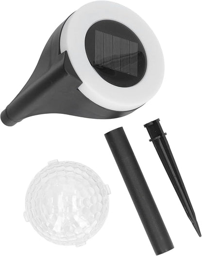 Outdoor Solar Pathway Light with Warm LED, Waterproof PP Material, 11x12x12.5cm - Easy Installation, No Rusting, Solar Lights Outdoor for Yard and Garden
