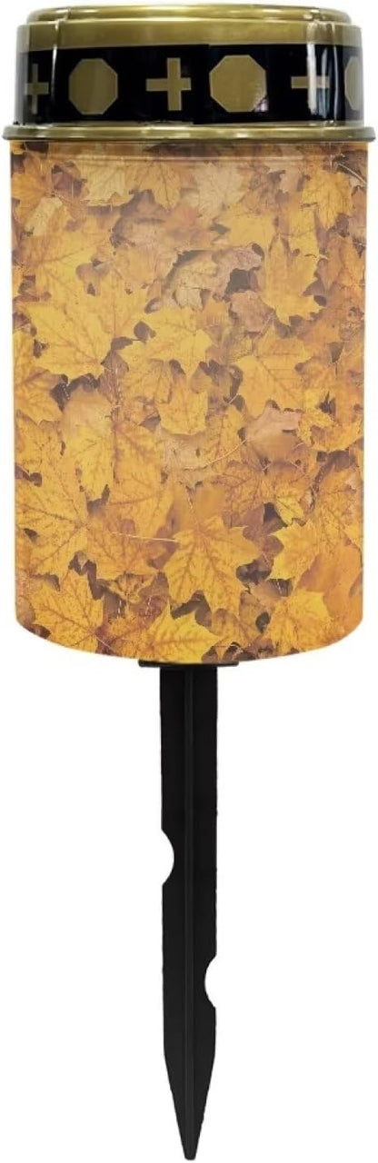 Maple Leaf Solar Powered Lights Solar Path Lights Outdoor Waterproof Outdoor Pathway Lights Solar Powered Outdoor Lights Landscape Lighting & Accessories for Fall Deor