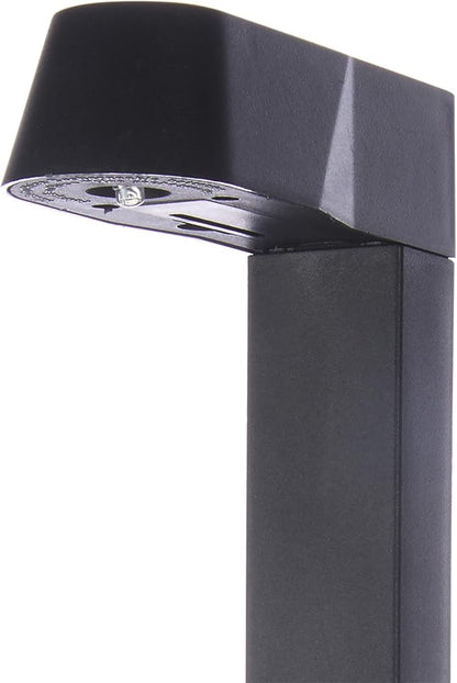 Alpine Corporation Solar-Powered Black Abstract Pathway Lights, 4-Piece (Pack of 2)