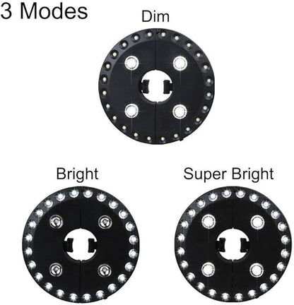 Patio Umbrella Light 3 Brightness Modes Cordless 28 LED Lights-4 x AA Battery Operated,Umbrella Pole Light for Patio Umbrellas,Camping Tents or Indoor Use