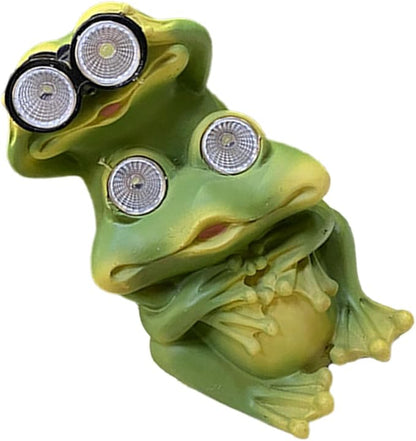 PAREKS Solar Light Crafts Decor Solar Pathway Lights Garden Resin Ornament Driveway Lights Resin Craft Ornament Yard Lights Frog Ornaments Garden Light Night Light Synthetic Resin outdoor/1142