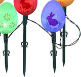 10 Easter Bunny Lamps, Solar-Powered Easter Lamps, 3.5m Holiday Lighted Decoration with Stakes | EasterEgg String | Lumora