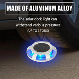 6 Pack Solar Driveway/Solar Deck Marine/ LEDs Dock Lights Solar Powered Warning Step Light Outdoor Waterproof with | Lumora
