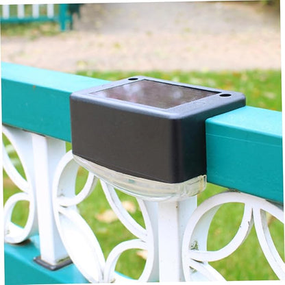 4pcs Solar Led Step Lights for Outdoor Landscape Garden Patio Decor Warm Light