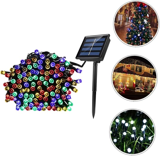 Veemoon 2sets Solar Led String Lights Outdoor Garden Decor Led No Battery Needed Auto Off