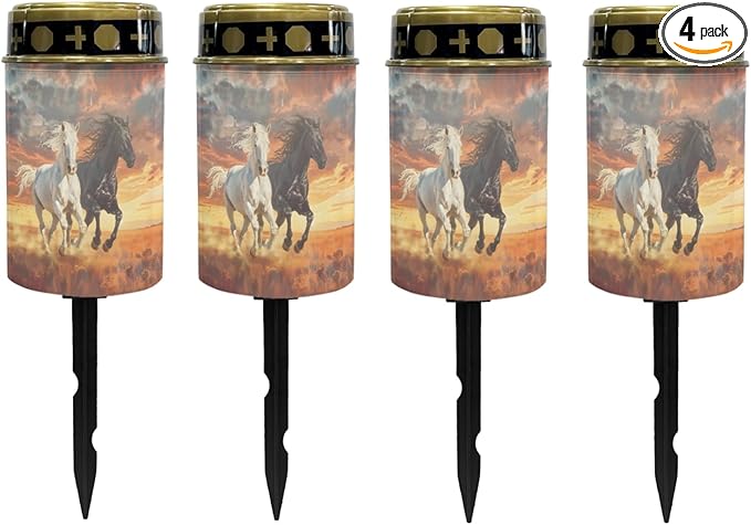 Running Horse Solar Lights Outdoor Solar Stake Lights Solar Walkway Lights,Outdoor Solar Garden Lights Powesed LED | Lumora