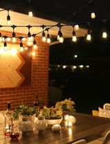 Svater Outdoor Led String Lights 75 FT, Patio Lights for Outside with 9pcs S14 Shatterproof Bulbs, 1 Watt E26 | Lumora