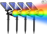 KEV Solar Spot Lights Outdoor,18 LEDs Solar Flood Lights with 8 Modes &Colored Adjustable &IPX65 | Lumora