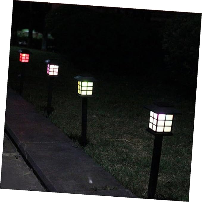 NUOBESTY 4 Pcs Solar Powered Pathway Lights Outdoor LED Spike Lights Warm for Garden Walkway Lawn Patio Driveway | Lumora