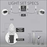 Wintergreen Lighting Set of 50 C7 OptiCore Blue and Green Commercial Christmas Lights – LED Outdoor Heavy Duty | Lumora