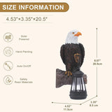 Eagle Tree Hugger with Solar Lantern - Resin Eagle Statue for Outdoor Garden Decor - Ideal Eagle Housewarming & | Lumora