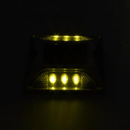 Aluminum Solar 6-LED Deck Dock Lights Step Road Path Lamp Waterproof Security Warning Driveway for Outdoor Fence Pool Patio Yard Home Pathway Stairs Garden (Yellow)
