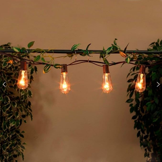 10Ft Outdoor String Lights Waterproof with 10 ST40 E17 Edison Replacement Lights Bulbs, Vintage Patio String Lights | Lumora