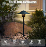 Low Voltage Pathway Lights,Cast Aluminum Landscape Lighting Path Light Garden Driveway Walkway Lighting 12-24V | Lumora