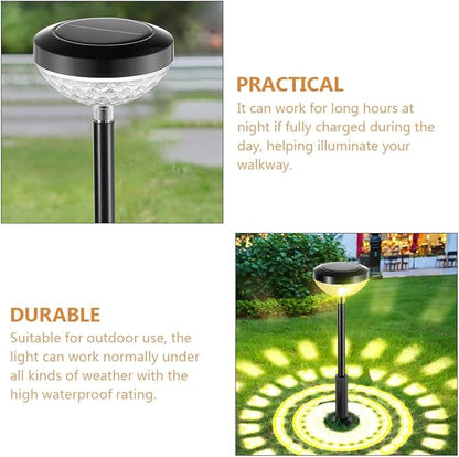 Luxshiny Solar Powered Stake Light LED Garden Lamp Outdoor Landscape Pathway Patio Yard Waterproof Decorative Solar LED Lighting