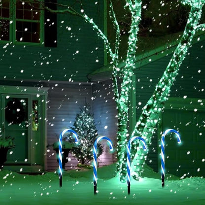 Candy Cane Lights, Christmas Candy Cane Lights, Solar Pathway Lights Outdoor Candy Cane Christmas Decor for Walkway, Driveway, Sidewalk, Garden
