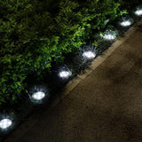 SagaSave 1 Pcs Solar Light with 8 LED Light Beads Outdoor Waterproof Garden Light Pathway Disk Bright in Ground | Lumora