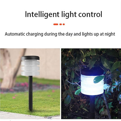 Solar Lights Outdoor 2 Pack Solar Pathway Lights Outdoor Waterproof LED Landscape Garden Lights Solar Garden Lights for Pathway Walkway Yard